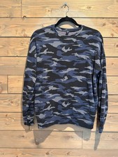 Athleta Oversized Camo Sweatshirt in Blue Black XS