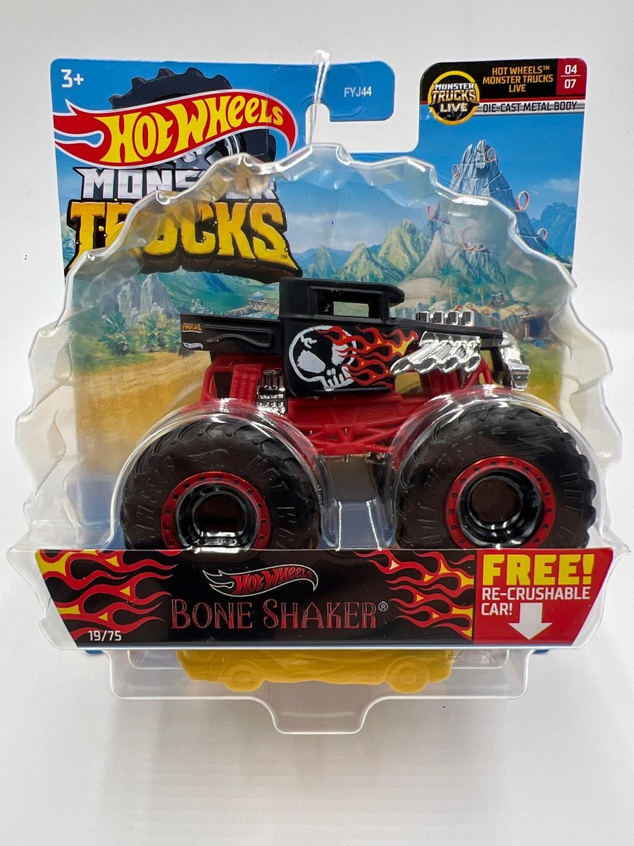 Hot Wheels Monster Trucks HW MT Live #19 Bone Shaker 131A | eBay