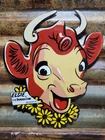 VINTAGE BORDENS PORCELAIN SIGN OLD ELSIE COW DAIRY FARM MILK ICE CREAM CHEESE