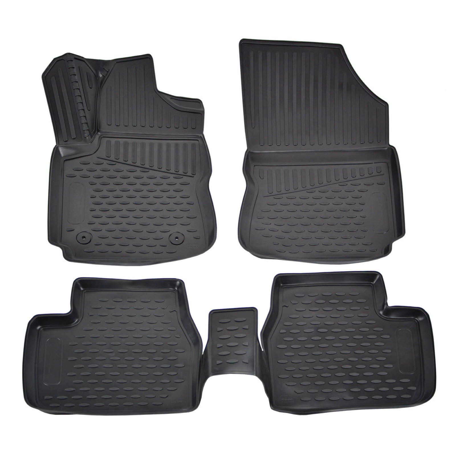 Tapis de sol en caoutchouc Citroen C4 Cactus 2013-2021 protection intérieur noir