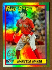 2025 Topps Update Series - 1990 Topps Baseball #U90-9 Marcelo Mayer (RC)