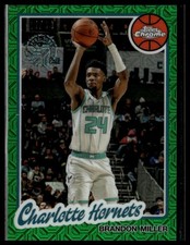 2025-26 Topps #TC-BMI Brandon Miller 1980-81 Chrome Green Mojo Refractor #/99