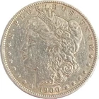 1900 Morgan Silver Dollar Coin Circulated Grade Estimate Extra Fine 45