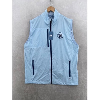 FootJoy Golf Vest Mens XL Light Blue Tempo Series Full Zip Tony's Foundation