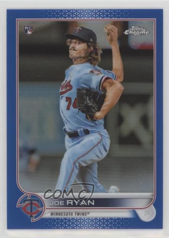 2022 Topps Chrome Blue Refractor 136/150 Joe Ryan #48 0c6