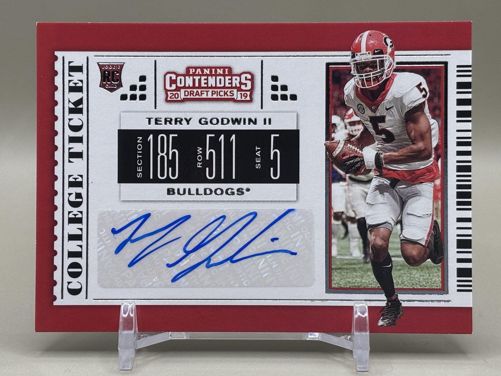 Terry Godwin Panini Contenders Draft Picks #164 Autograph