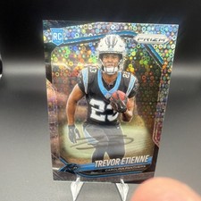 2025 Panini Prizm Trevor Etienne #345 Rookie Silver Disco Prizm Auto  Panthers