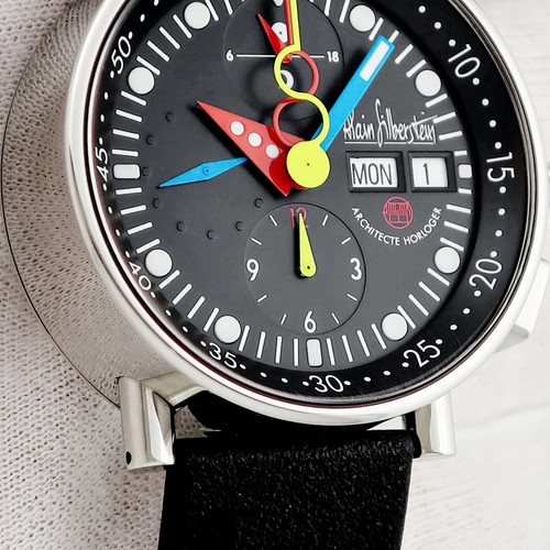 ALAIN SILBERSTEIN Chronobauhaus Day Date KB111 Black Chronograph Limited E - Picture 4 of 6