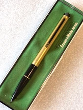 NEW In Box = Rare VINTAGE Eraser Mate TW400 Paper Mate Double Heart Gold/Blk A1