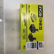 RYOBI ONE+ 18V Starter Kit with 2Ah 4Ah Battery & Charger PSK106SB NEW. V 0054