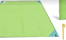 Zielona ponadwymiarowa lekka plażowa mata piknikowa 6,56 stopy X 4,92 stopy wodoodporna