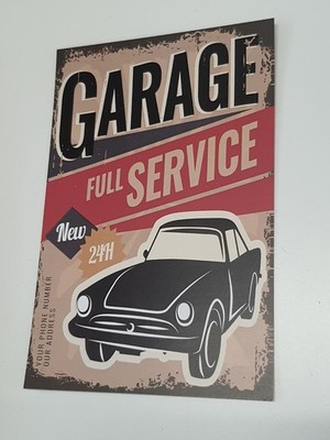Garage - Full Service   - Bild/ Druck (R5A)