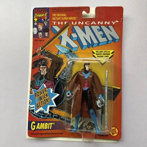 Vintage GAMBIT  Action Figure 1992 Toy Biz Marvel The Uncanny X-men superhero