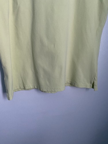 Talbots Top Womens XL Green Square Neck Short Sleeve Tee Cotton Spandex Casual - Picture 2 of 5