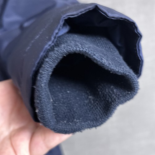 J Crew Jacket Girls Small Blue Faux Fur Hood Parka PrimaLoft Quilted Fleece Coat - Picture 4 of 15