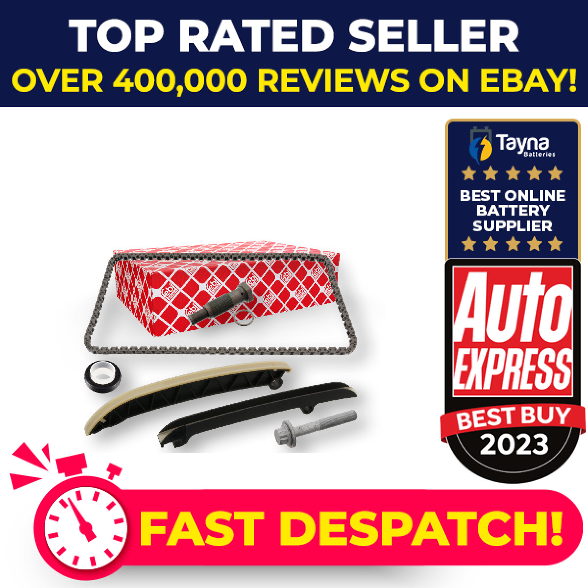 Timing Chain Kit fits SKODA OCTAVIA Mk2 1.2 10 to 11 CBZB 03F109158B 03F109158K
