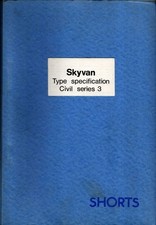 Shorts Skyvan SC7 S3 Pilot manual & Factory Brochures rare archives 1960's 70's