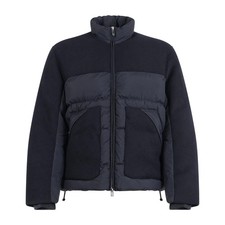 Armani Exchange - Giubbotto blu in lana e nylon per uomo