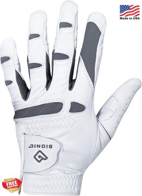 Bionic Men's Performance Grip Pro Premium Leather Golf Glove XX-Large White
