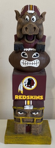 Washington Redskins ~ Papa Hogette Maskottchen Tiki Totempfahl - 15" hoch {C} - Bild 1 von 14