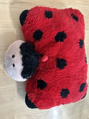 Pillow Pets Ms. Lady Bug 18 X 20 Plush Stuffed Animal Pillow 2010 Red Black
