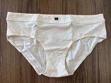 Victoria's Secret Panties Hiphugger Panty Cotton Hardware Patch Beige Medium M