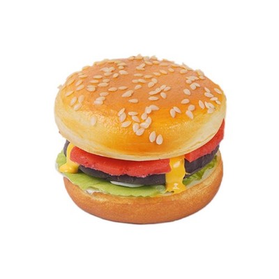 1 Pcs Artificial Food Display Hamburger Model Simulation Bread PU Beef