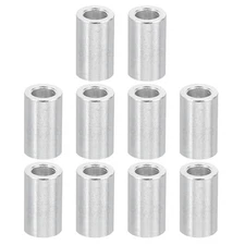 10 Pcs M3 Aluminum Spacers Metal Spacers Aluminum 3.1mm ID x 5mm OD x 10mm L