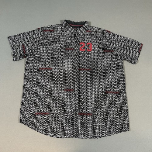 Nike Air Jordan camicia uomo media manica corta con bottoni leggendaria 23 Jumpman