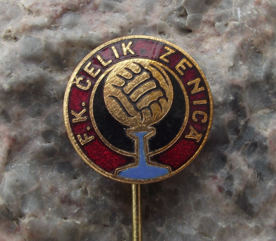 Antique FK NK Celik Zenica Bosnia Yugoslavia Football Club Pin