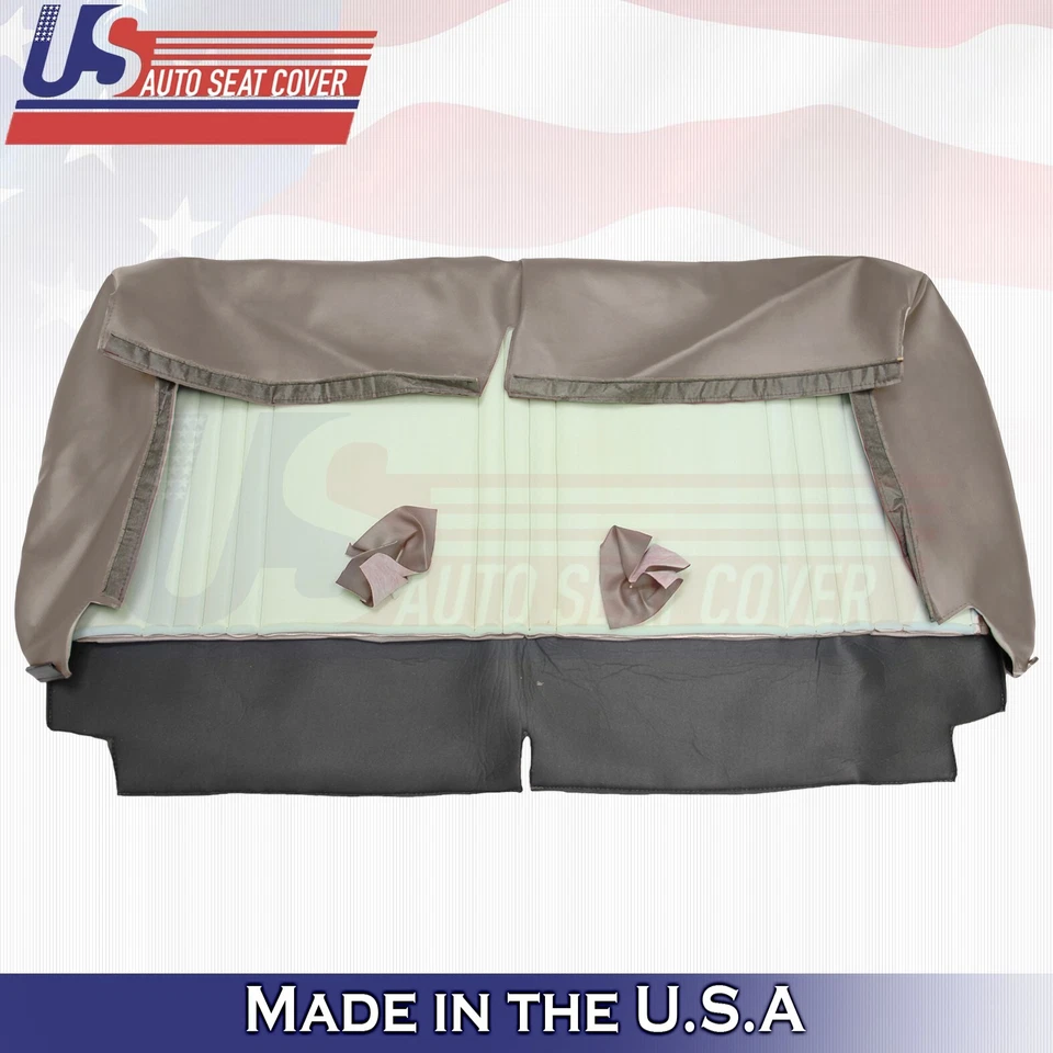 1997 For GMC Sierra C/K 1500 2500 3500 Front Bottom Bench Vinyl Seat Cover Tan - Image 3 of 3