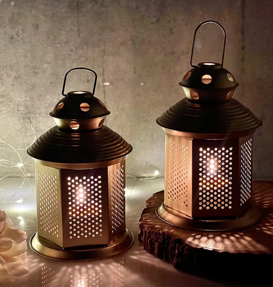 Hanging tealight lantern deals
