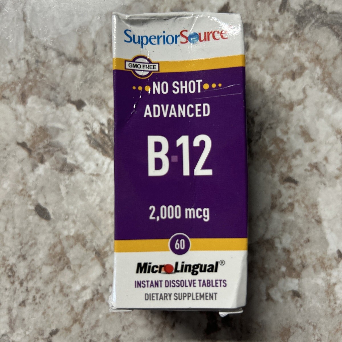 how much is the b12 injection Advanced B-12, 2,000 mcg, 60 MicroLingual Instant Dissolve Tablets
