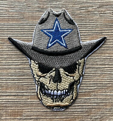 Cowboy Patch Aufnäher Bügelbild Dead Skelett Skull Texas USA 