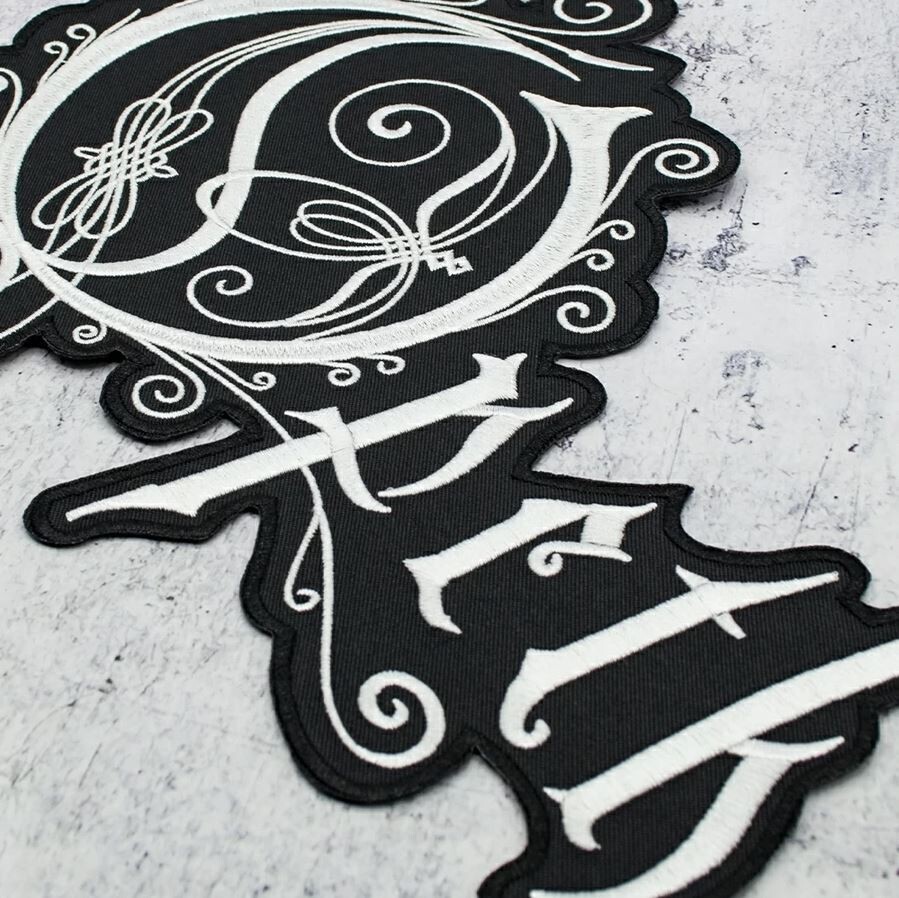Opeth Iron On Back Patch Swedish Progressive Death Metal Band Logo