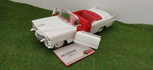 CADILLAC ELDORADO 1955 blanc cabriolet ouvert o 1/21,5 no 1/18 MAJORETTE voiture - Imagen 7 de 8