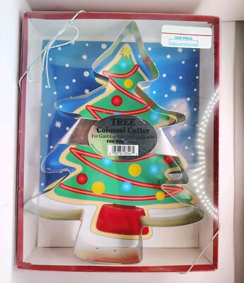 Vtg Christmas Tree Colossal Cookie Cutter Fox Run Craftsmen 1990s 11'' Tall