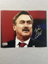 Mike Lindell autographed signed 8x10 photo Beckett BAS COA MyPillow CEO Fox News