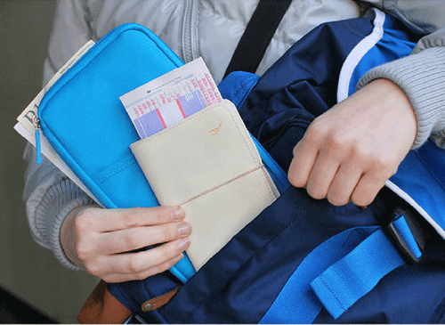 US 1 Stück Reisebrieftasche Reisepassetui Zubehör Dokument Organizer Tasche Etui - Bild 17 von 34