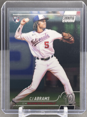 2022 TOPPS STADIUM CLUB CHROME MLB #31 CJ Abrams Washington Nationals RC