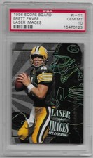 1996 Brett Favre PSA 10 GEM MINT, Score Board LASER IMAGES, POP 1, Packers