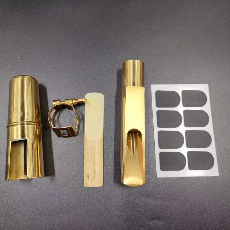 Tenor Saxophone Mouthpiece Bullet Shape #5-9 w/Ligature Reed Teeth Cushion Guard