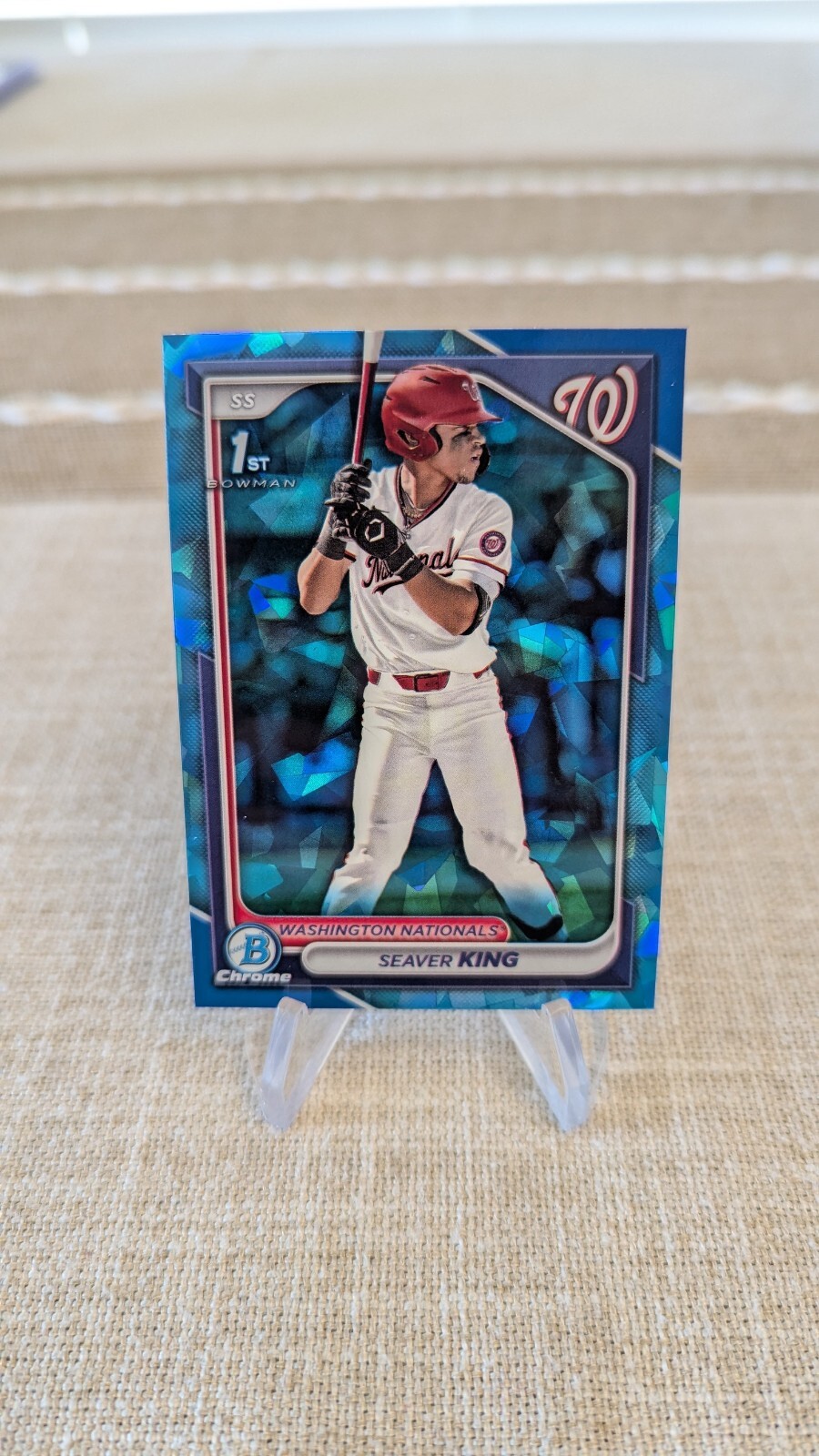 2024 Bowman Draft Sapphire Edition Seaver King 1st Chrome Sapphire Nationals