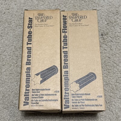 LOT 2 The Pampered Chef Bread Tubes Star and Flower