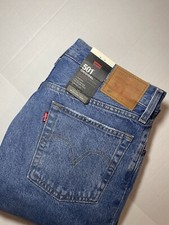 Levi s 501 Premium Mens 30x30 Button Fly Jeans Blue Denim Straight Leg New