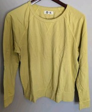 American Giant Womens Yellow Essential Crew Size XL USA Made Worn Once!