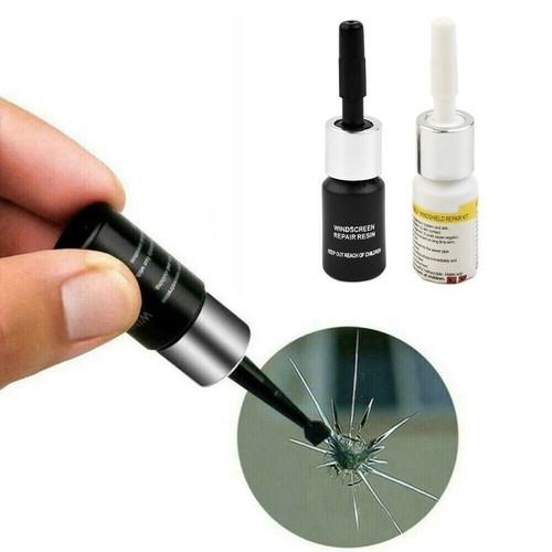 2pcs Windshield Glass Repair Solution Long Crack Car Damage Repair
