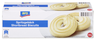 Aro Rhapsody Spritzgebäck Shortbread Biscuits Gebäck Kekse - 400g