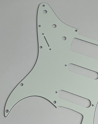 Guitar Pickguard For Fit Stratocaster 11 Screw S-S-P90 Style 3 Ply Parchment - Picture 5 of 6