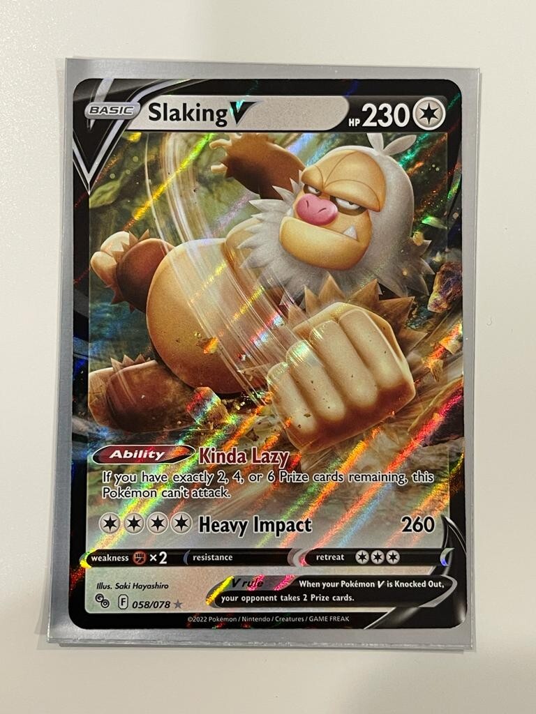 slaking v pokemon card value pokemon card Basic slaking V Hp 230. Kinda Lazy